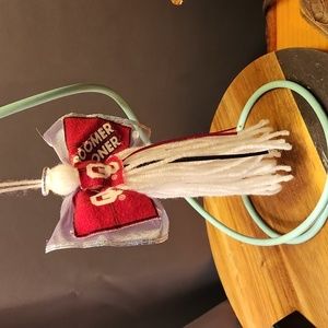 Handmade OU  Oklahoma University Angel Ornament